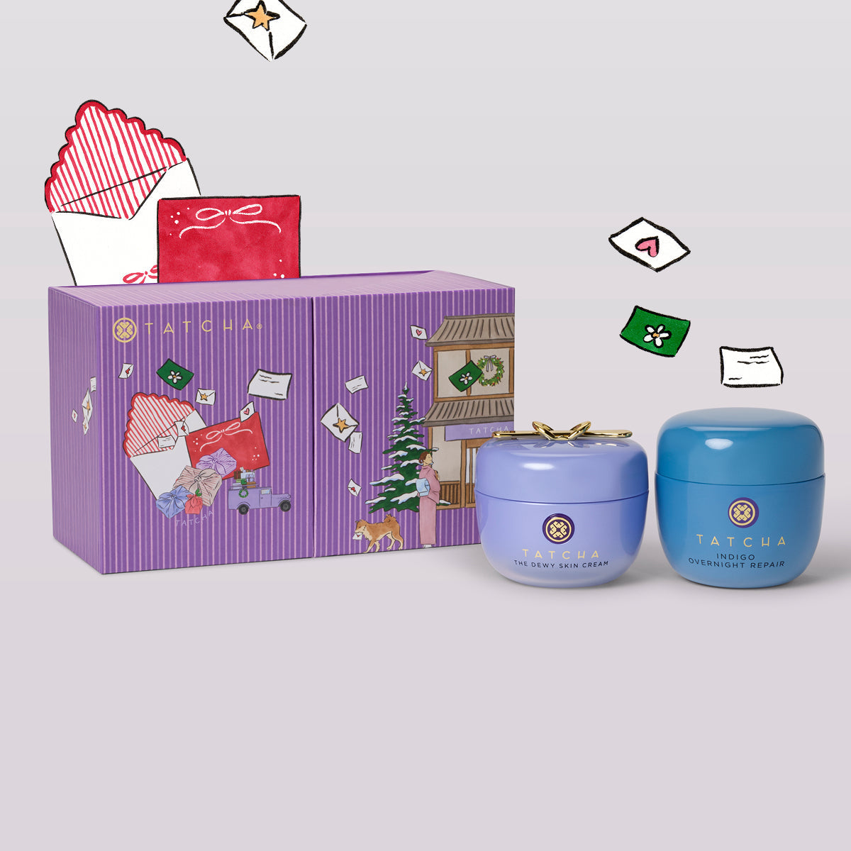 AM/PM Moisture Duo from Tatcha: The Dewy Skin Cream and Indigo Overnight Repair