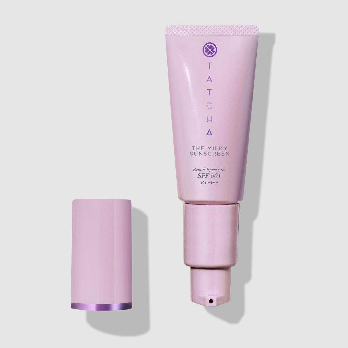 Tatcha milky sunscreen mini with cap off