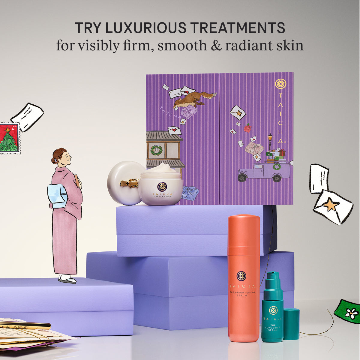 Try Luxurious Treatments for visibly firm, smooth & radiant skin