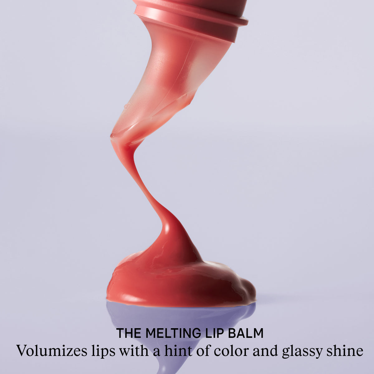 The Melting Lip Balm Volumizes lips with a hint of color and glassy shine