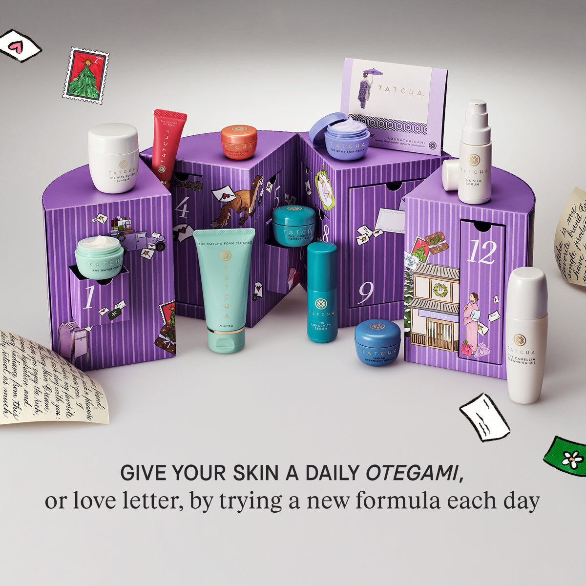Give Your Skin a Daily Otegami, or love letter, by trying a new formula each day