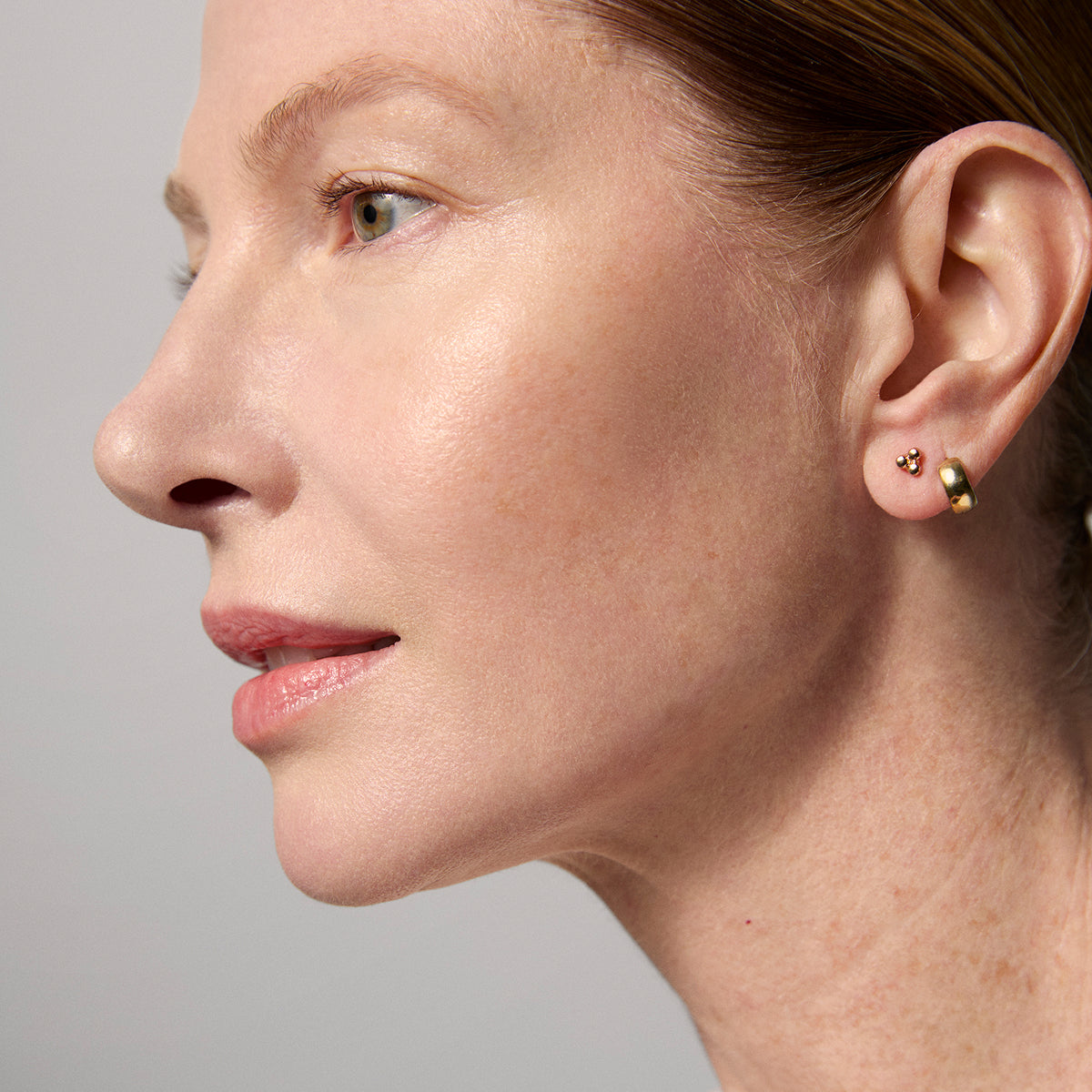 Model skin finish after using the Tatcha Indigo Overnight Repair