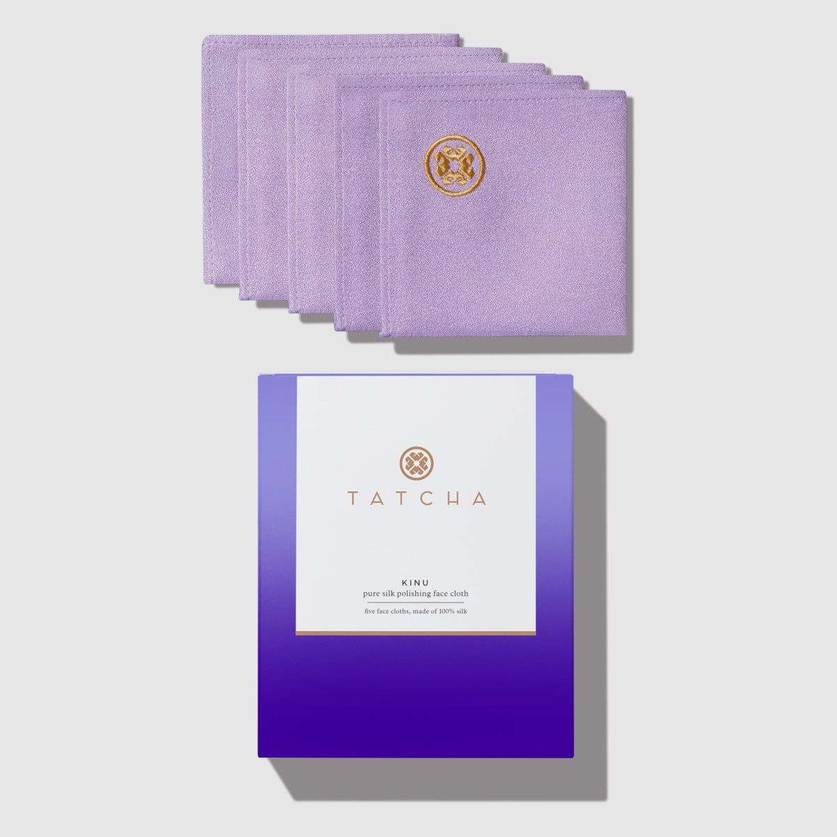 Tatcha's Kinu Pure Silk Polishing Face Cloth - Gentle Exfoliation