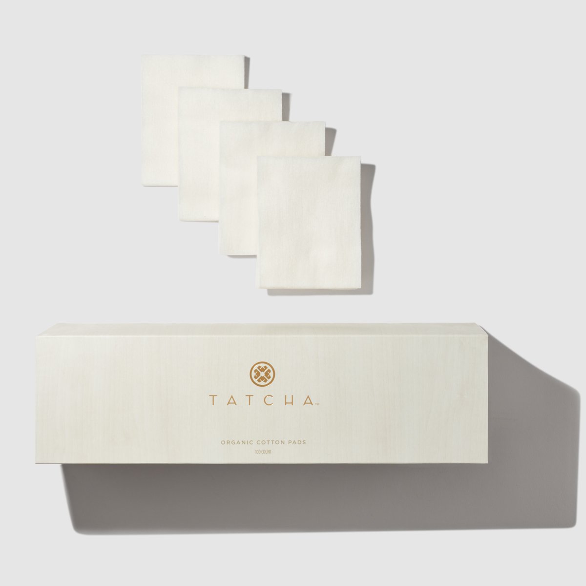 Organic Cotton Pads with packaging.