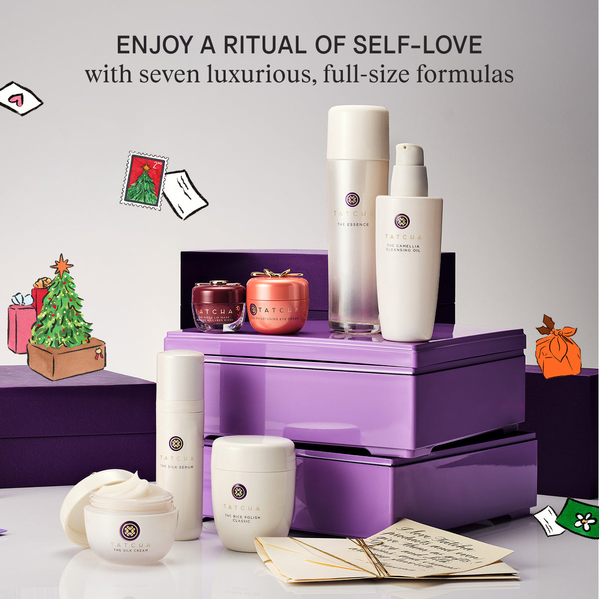 Enjoy a Ritual of Self-Love with seven luxurious, full-size formulas
