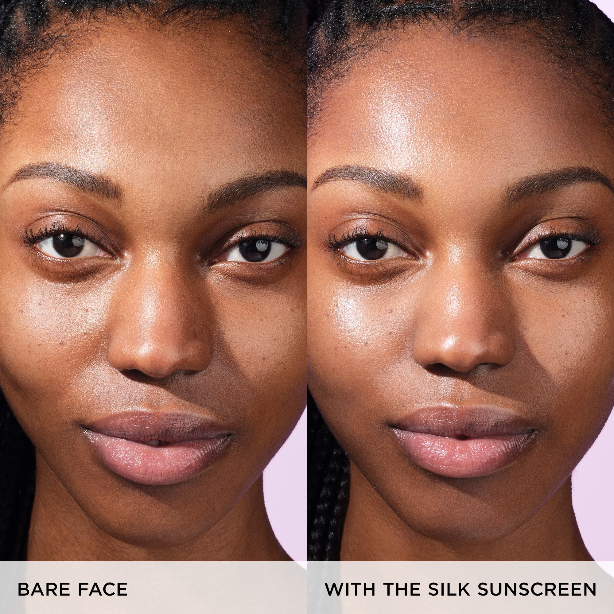 The Silk Sunscreen Before & After